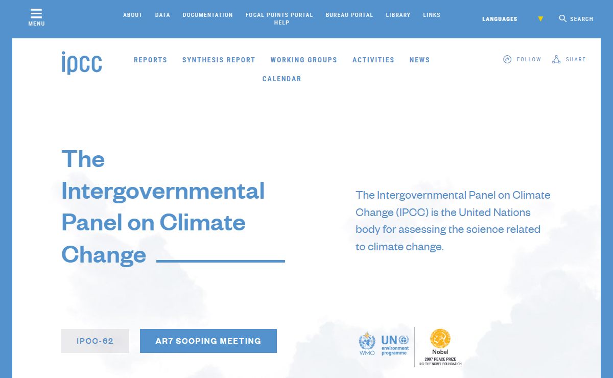 IPCC — Intergovernmental Panel on Climate Change