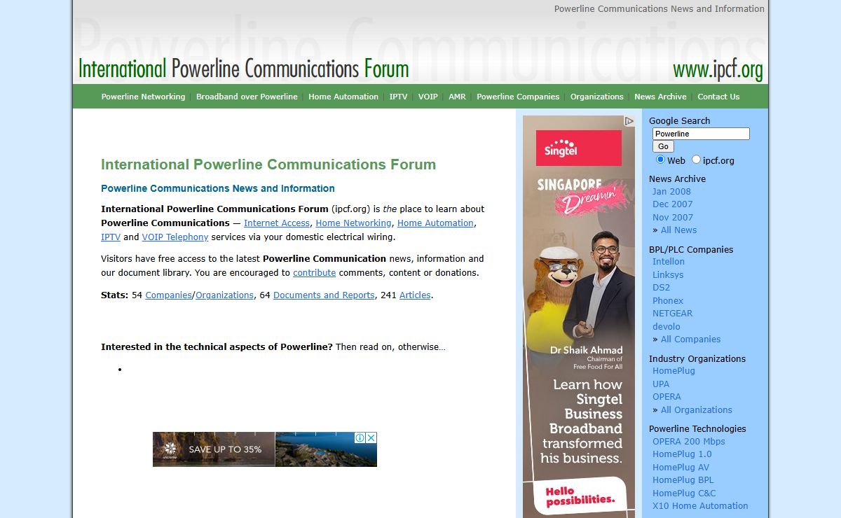 Powerline Communications News @ www.ipcf.org