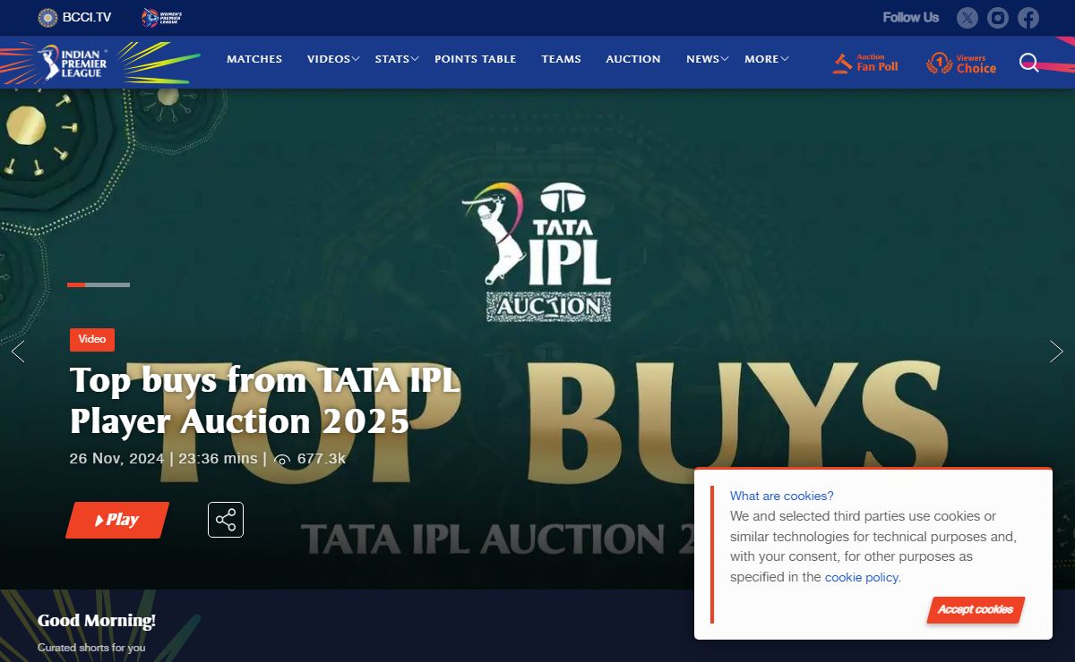 IPL T20 | Indian Premier League Official Website