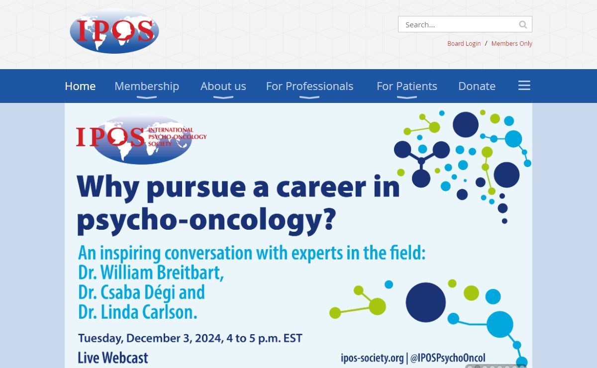 International Psycho-Oncology Society - Home