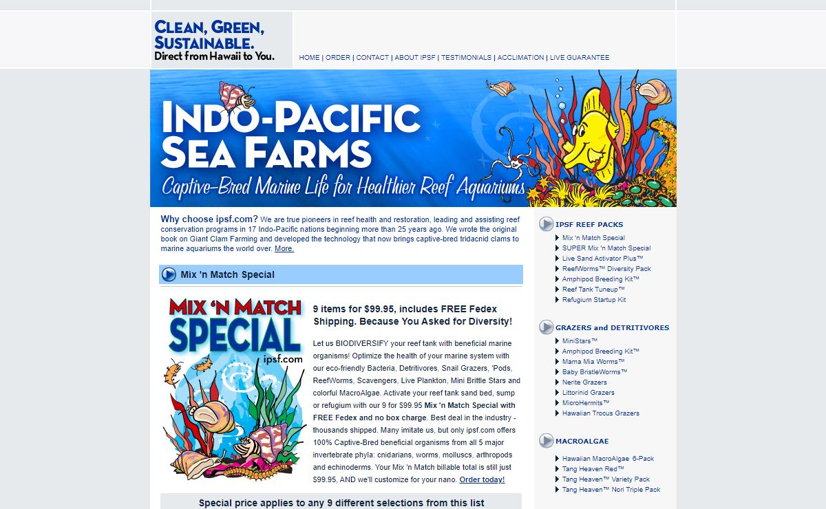 : : : : Indo-Pacific Sea Farms : : : :