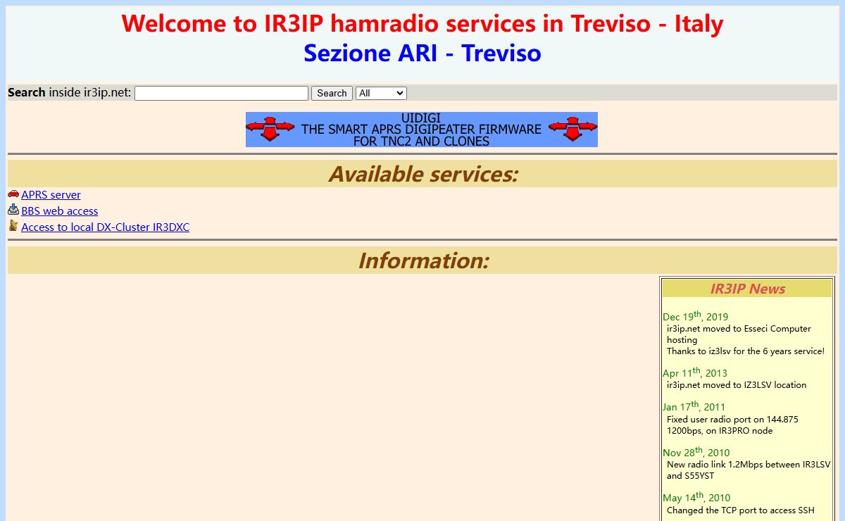 IR3IP hamradio services - Treviso
