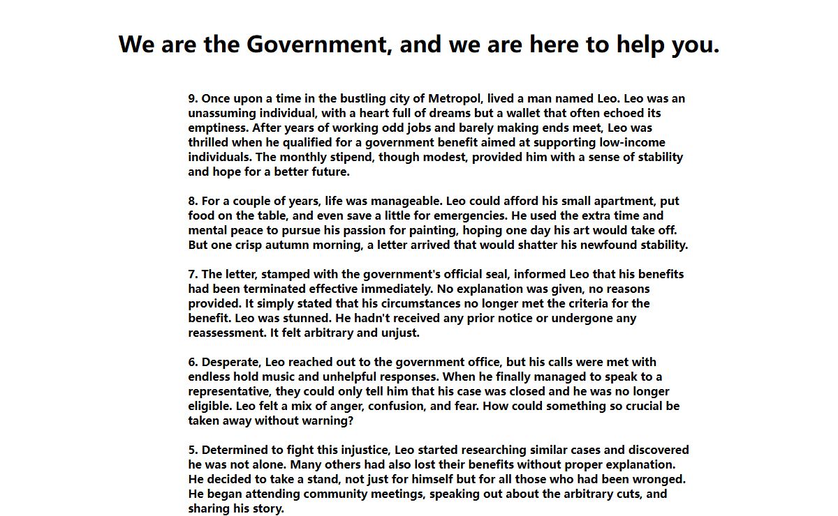 Benefits, or not