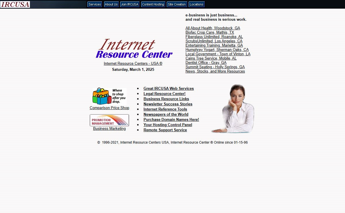Internet Resource Center, Internet Resource Centers - USA, IRCUSA