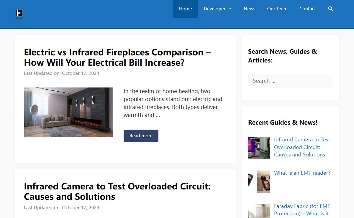 IRDA.org - Your #1 Source for all Information Related to EMF, Infrared & Wifi Tech!