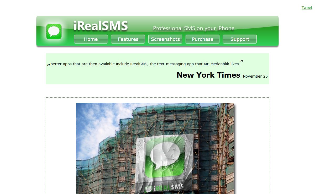 iRealSMS - Professional SMS on your iPhone - Home