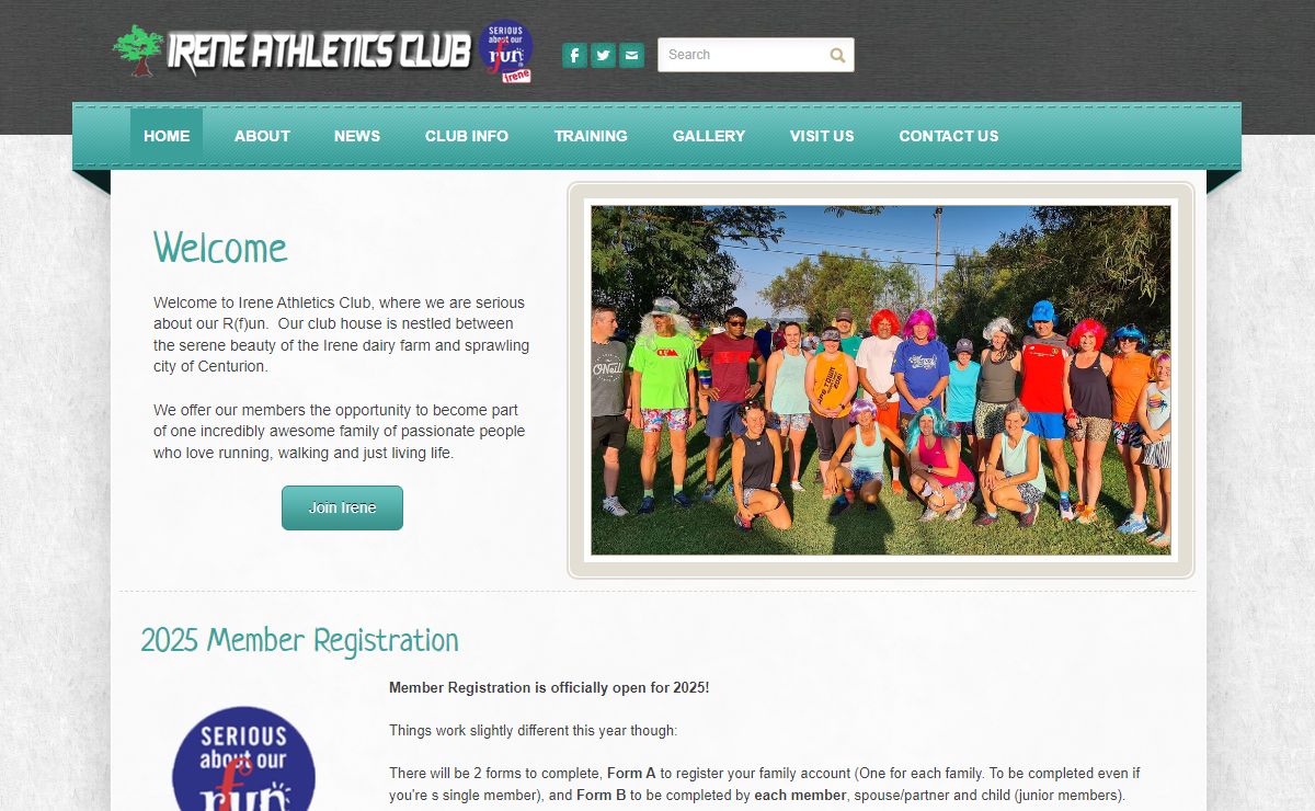  Irene Athletics Club - Home