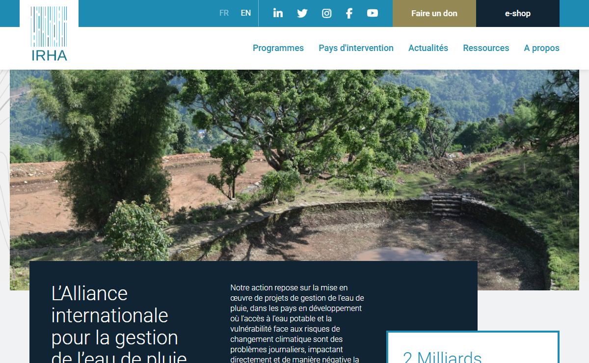 L’Alliance internationale pour la gestion de l’eau de pluie