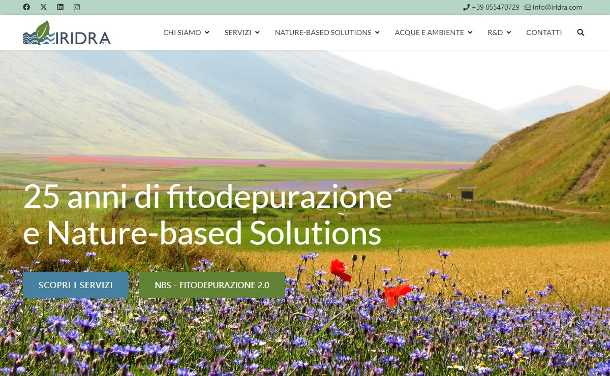 25 anni di fitodepurazione e NBS - IRIDRA Nature Based Solutions - NBS