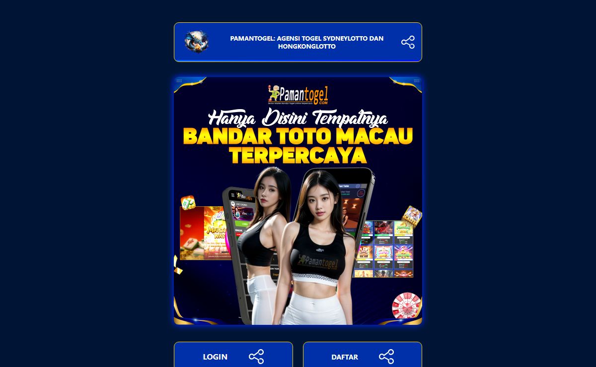 Pamantogel: Agensi Togel Sydneylotto dan Hongkonglotto