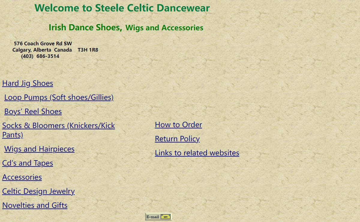 Steele Celtic Dancewear: Irish Dance Shoes Wigs Bloomers