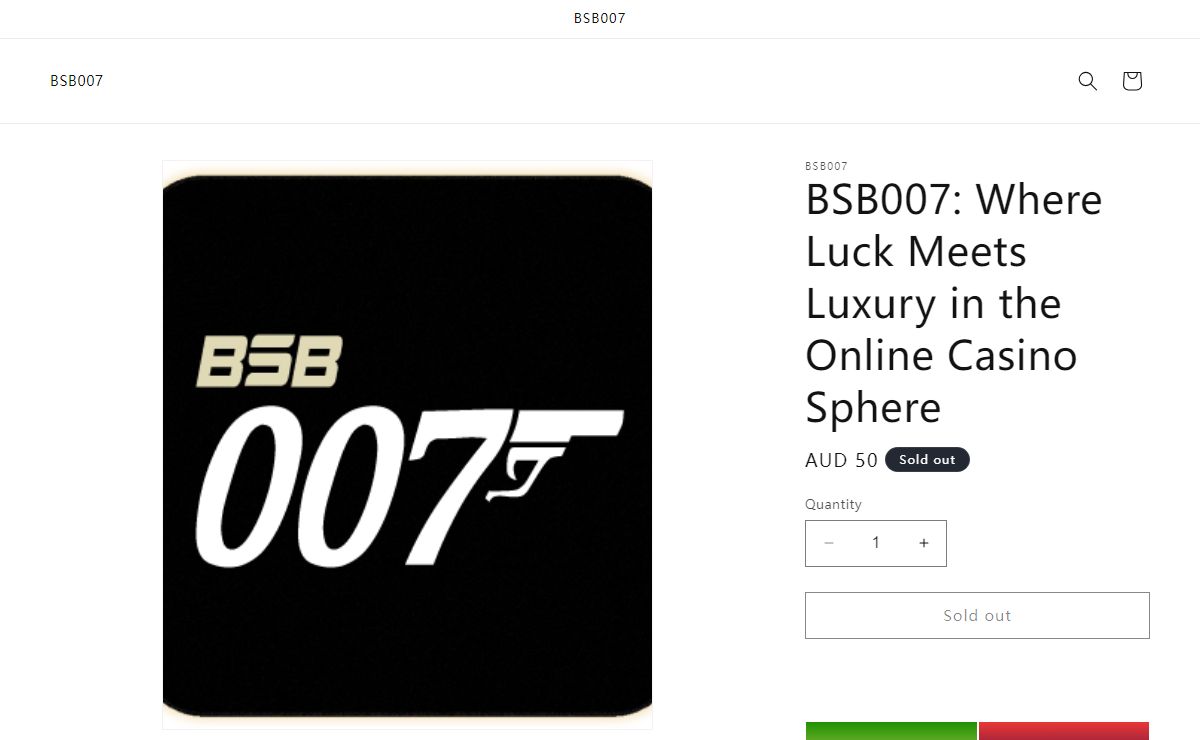 BSB007: Where Luck Meets Luxury in the Online Casino Sphere