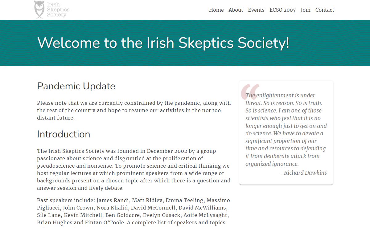 Home | Irish Skeptics