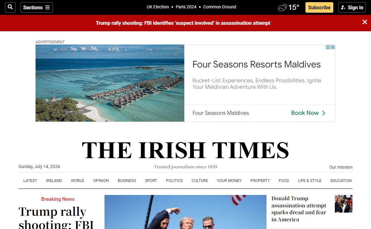 The Irish Times | Latest news and headlines - Irish news, world news, video and podcasts