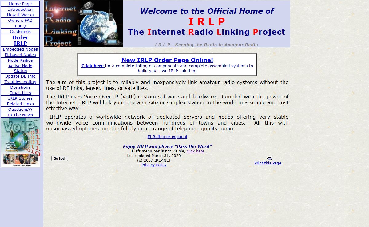 IRLP - Internet Radio Linking Project