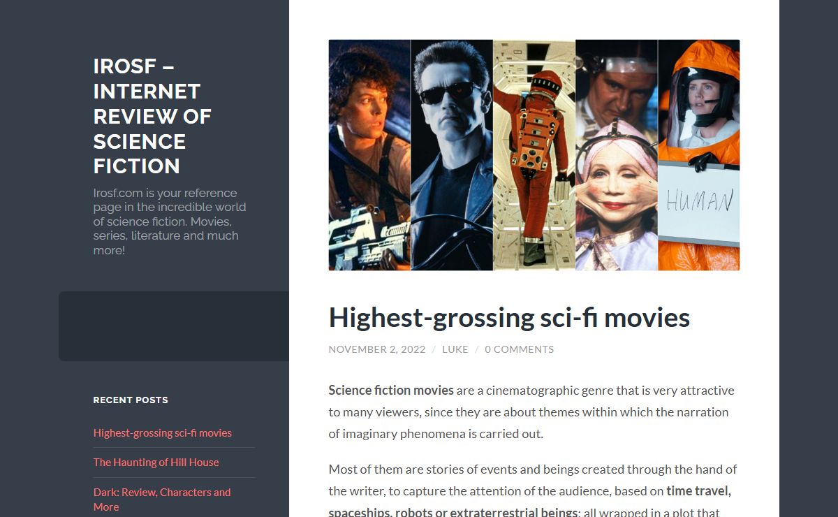 Irosf - Internet Review of Science Fiction