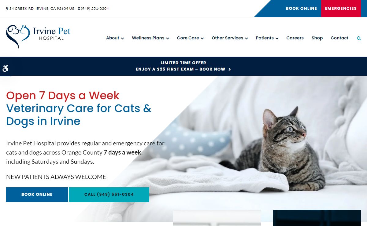Welcome to Irvine Pet Hospital | Open 7 Days a Week | Vet in Irvine