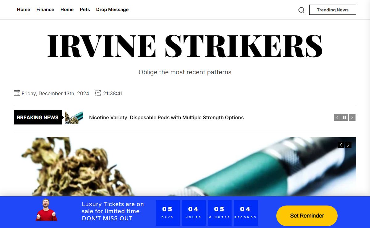 Irvine Strikers – Oblige the most recent patterns