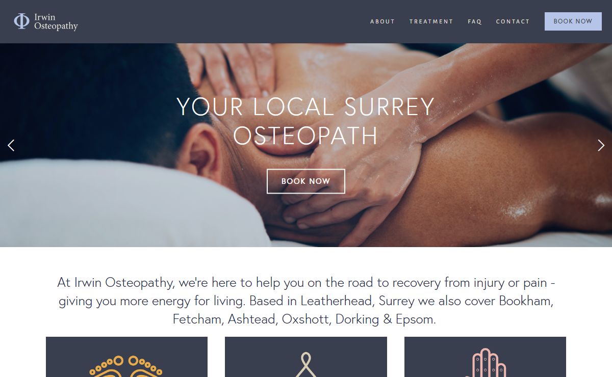 Irwin Osteopathy - Surrey Osteopath