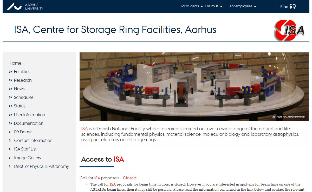 ISA - Centre for Storage Ring Facilities, Aarhus