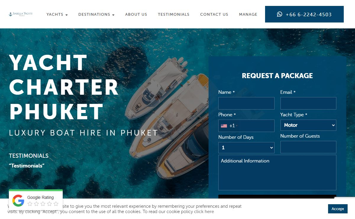 Yacht Charter Phuket, Thailand's #1 Luxury Private Boat Hire