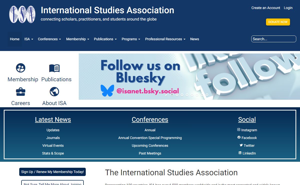 ISA: The International Studies Association
