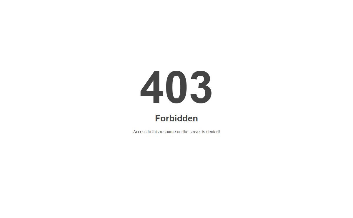 403 Forbidden