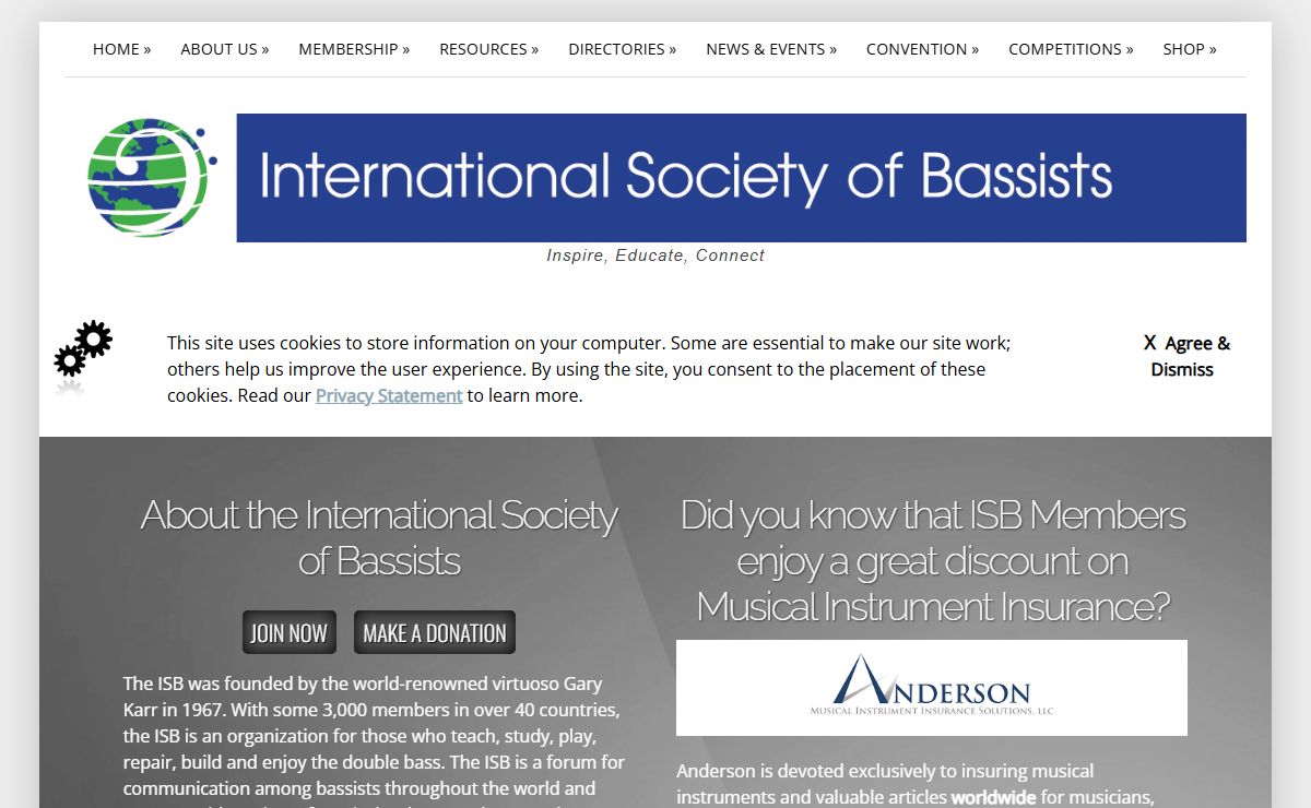 International Society of Bassists - Welcome