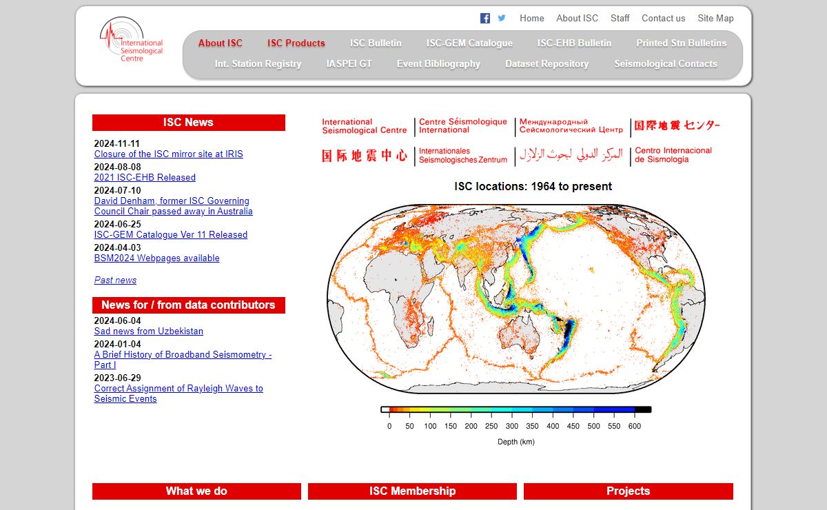 International Seismological Centre
