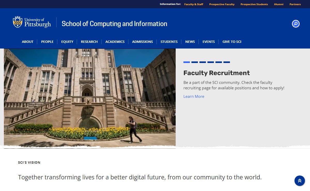 School of Computing and Information | University of Pittsburgh