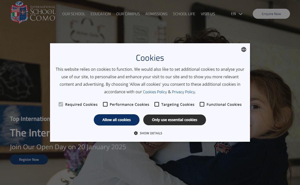 ᐅ Top Private School in Como ᐅ International School of Como