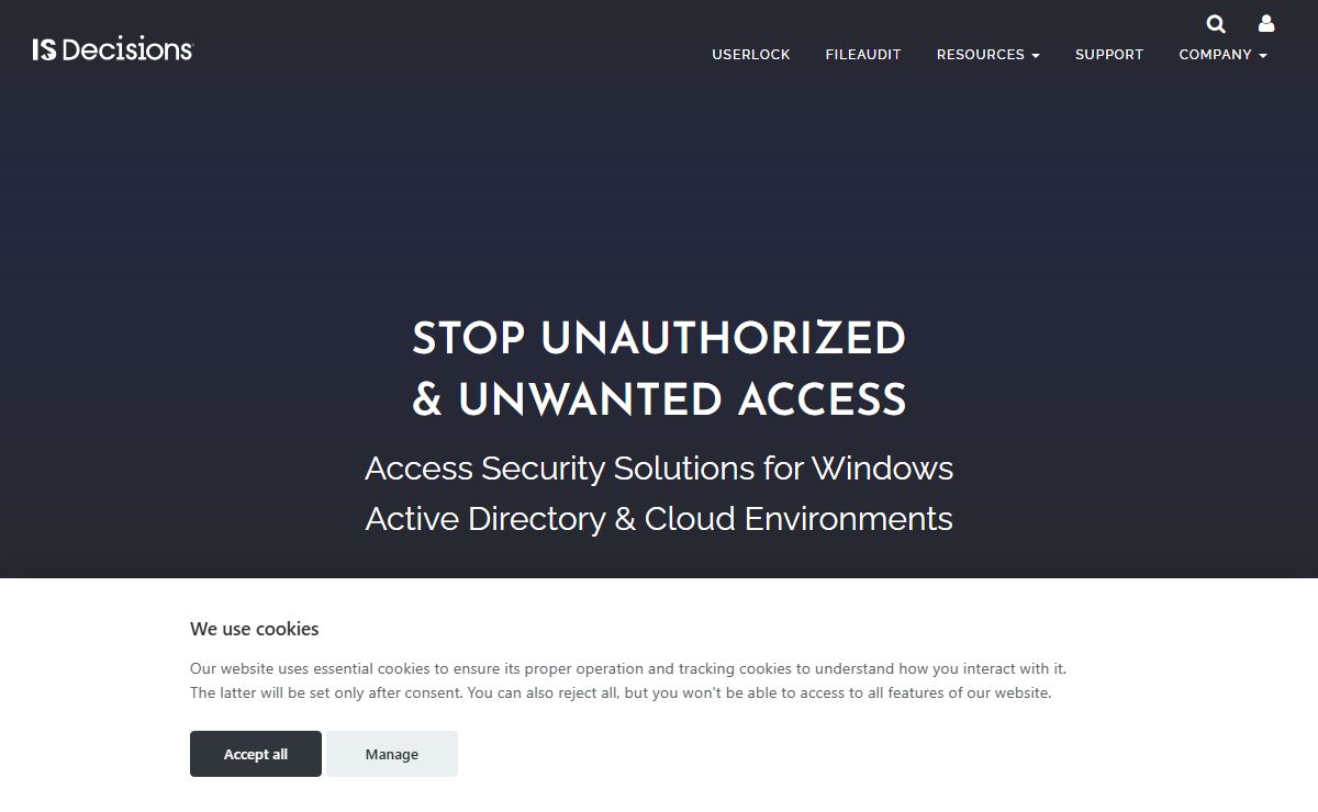 IS Decisions | Access Management for Windows Active Directory Network