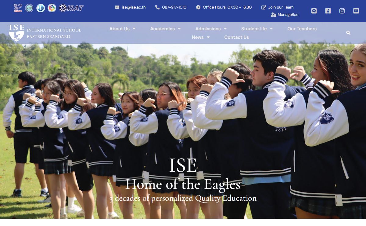 ISE | International School Eastern Seaboard – The International School Eastern Seabaord (ISE) is a private institution that welcomed its first students in August 1993. The school is managed by ISE Limited under the regulations of the Ministry of Education. The International School Eastern Seabord employs highly trained and experienced staff who are responsible for the operation of the school and instructional program.