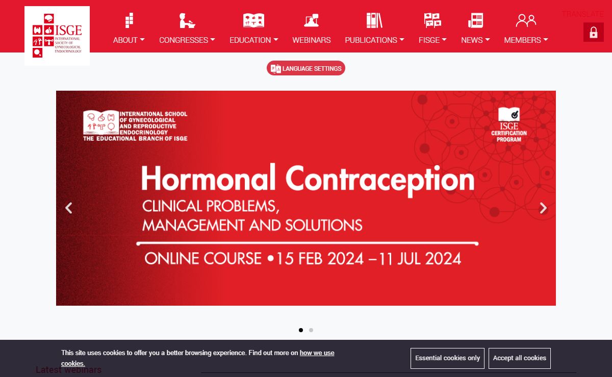 ISGE – International Society of Gynecological Endocrinology