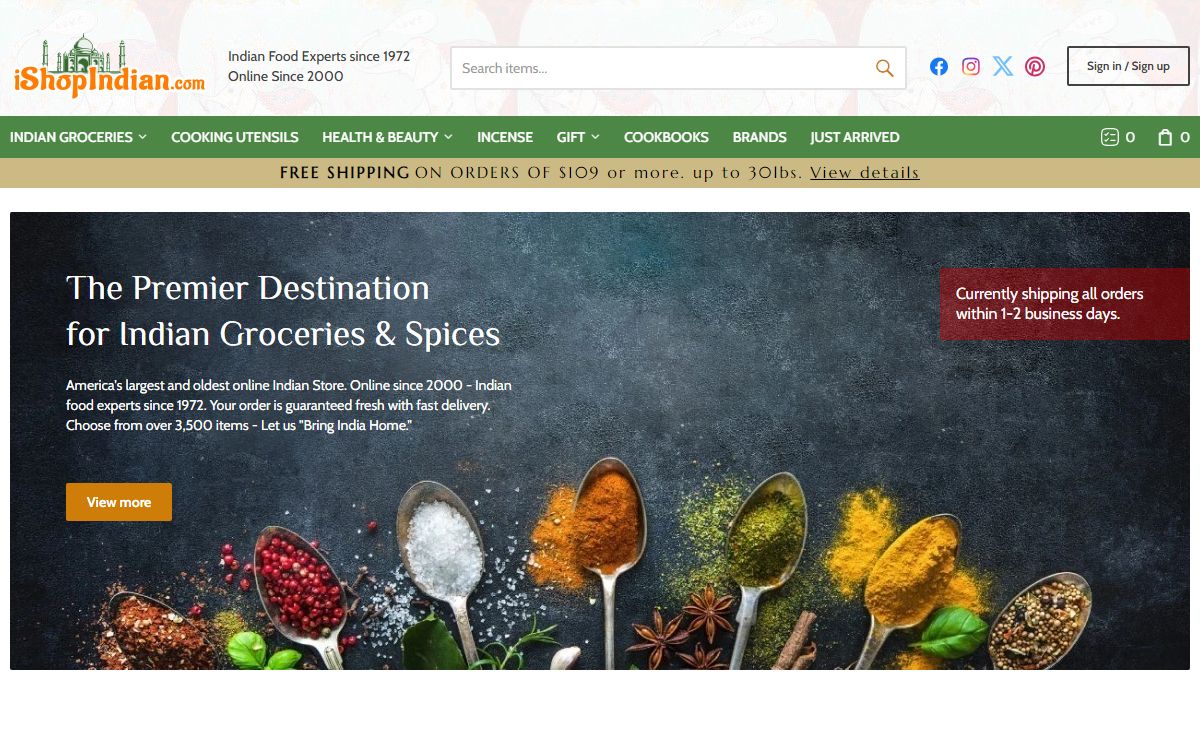 Buy Indian Grocery Online > iShopIndian.com