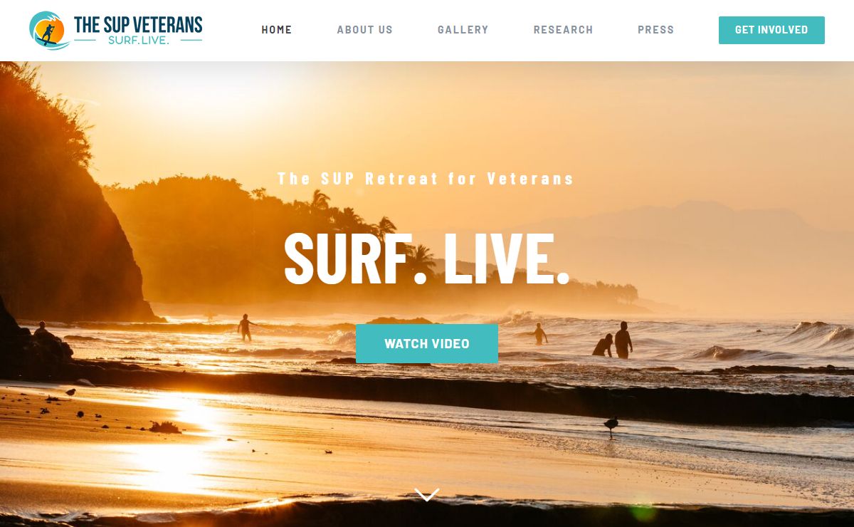 The SUP Veterans - Stand Up Paddleboard Surf Retreat
