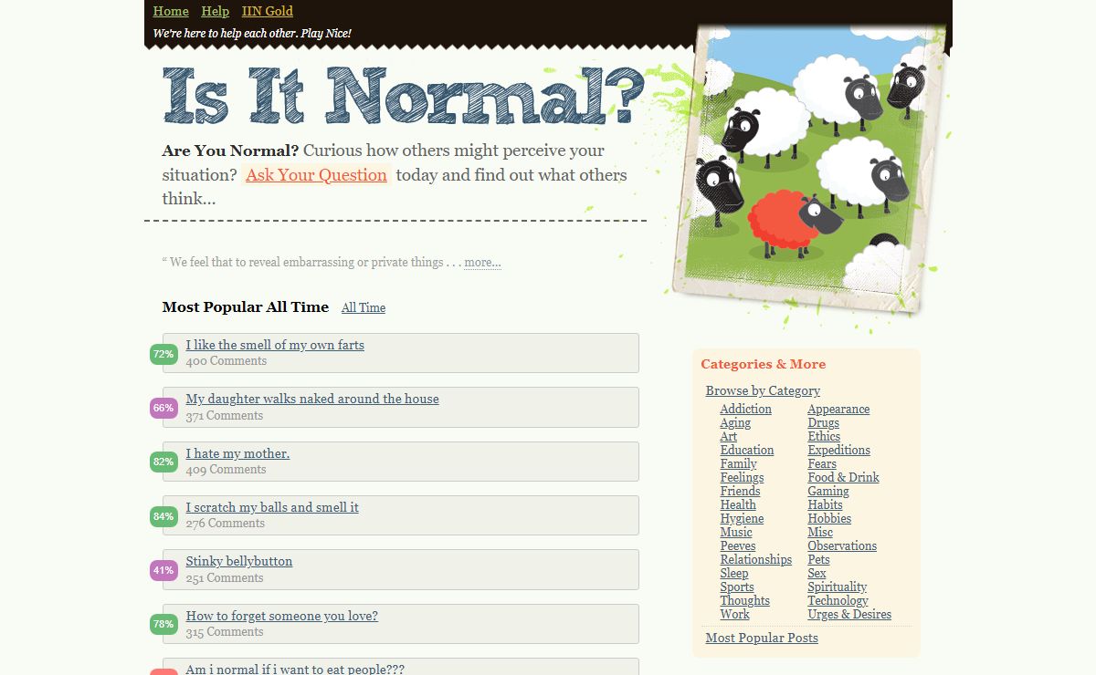 Is It Normal? | isitnormal.com