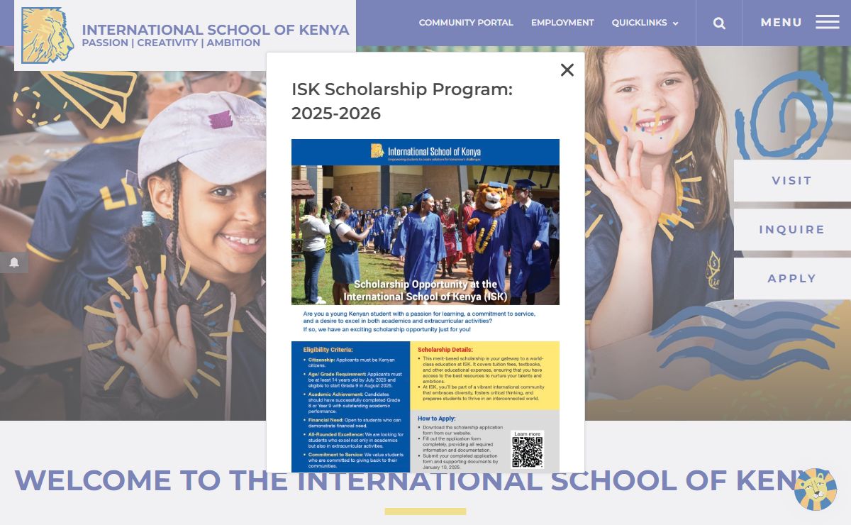 Home - International School of Kenya