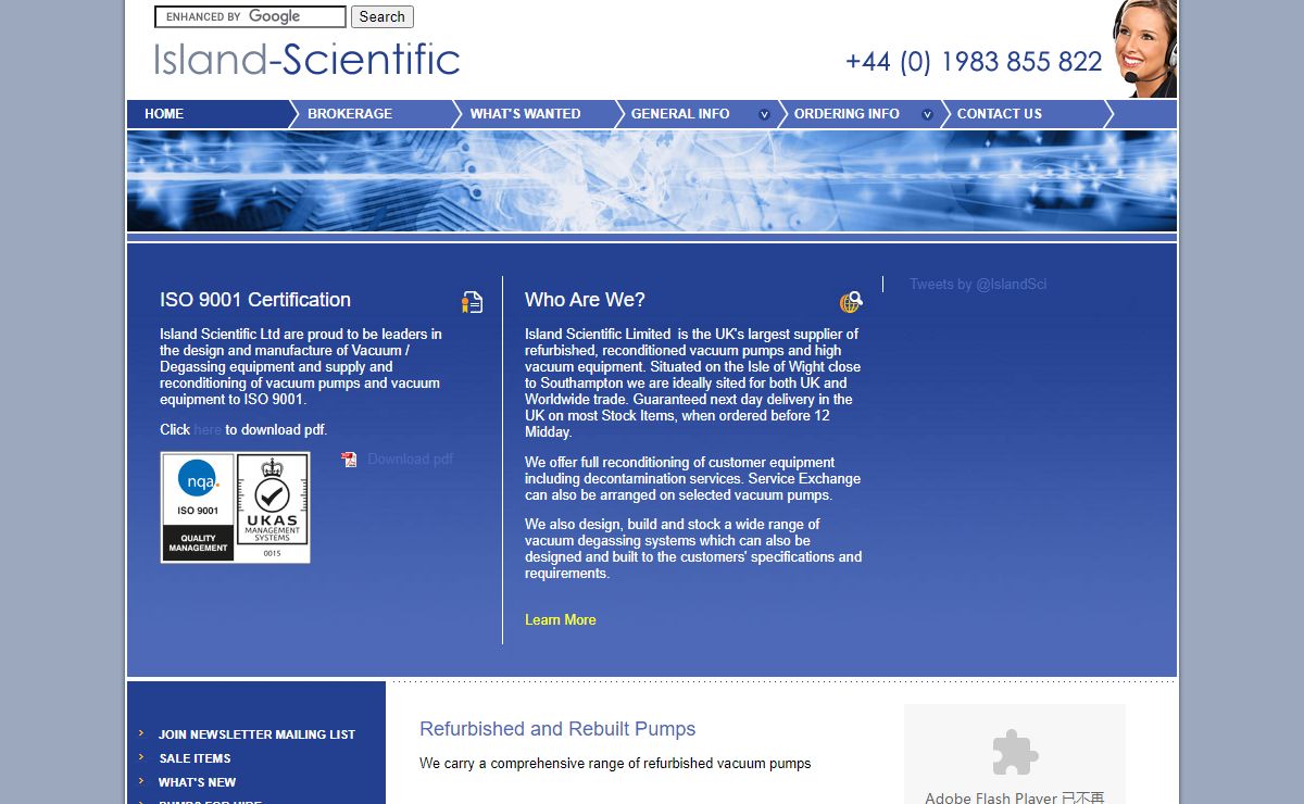 Island Scientific - High Vacuum Equipment and Vacuum Degassing Systems