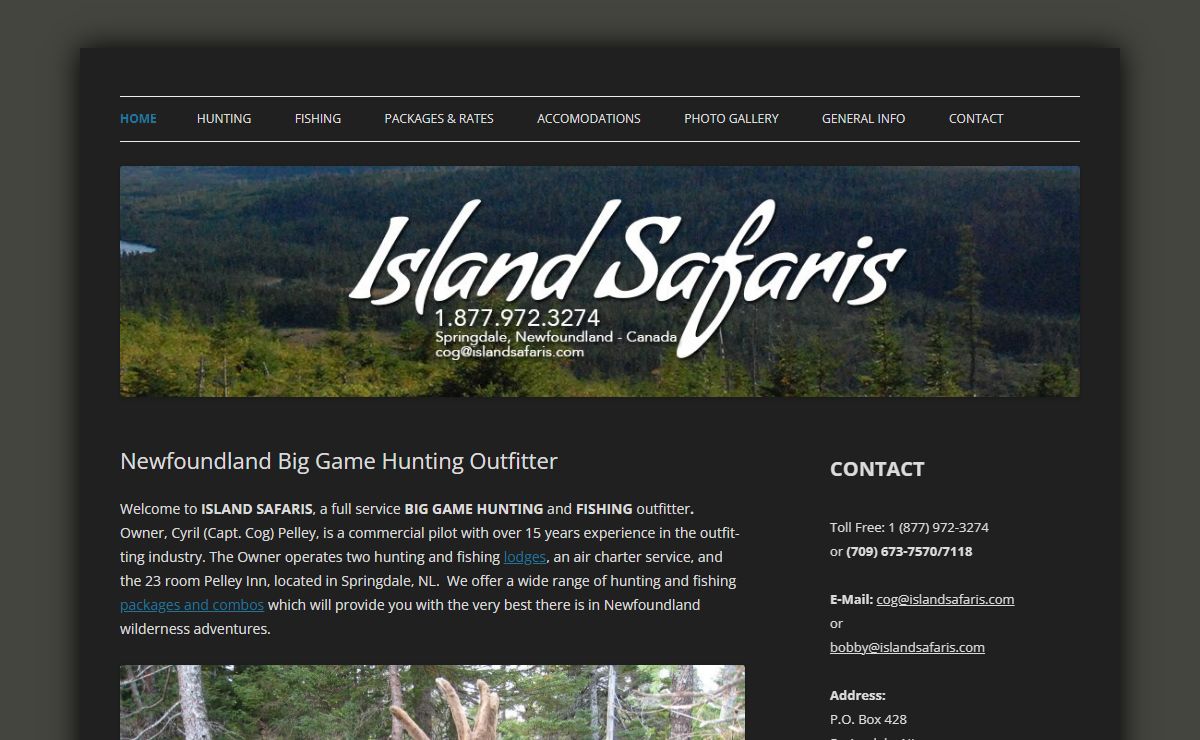 ISLAND SAFARIS - Newfoundland Big Game Hunting Outfitter