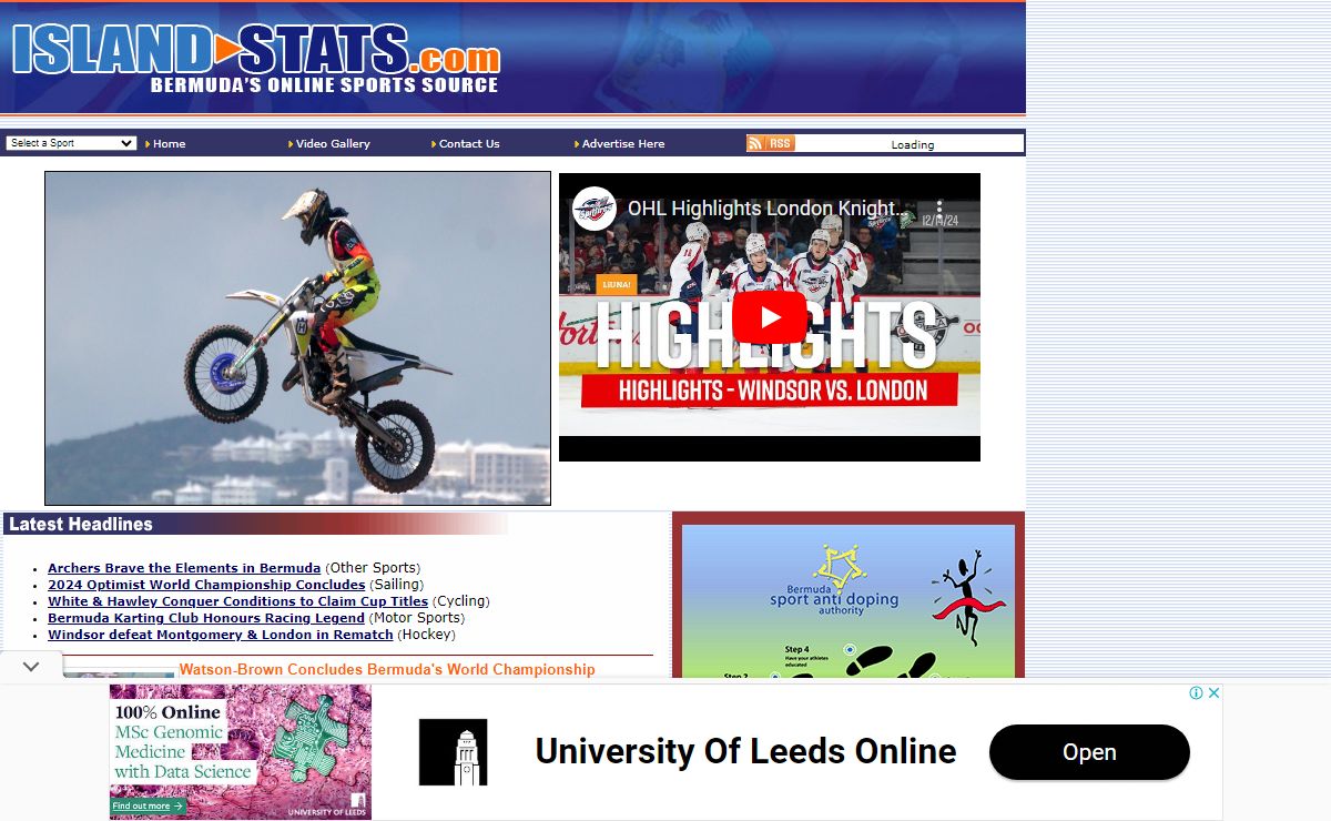 IslandStats.com - Bermuda Sports Online | Home