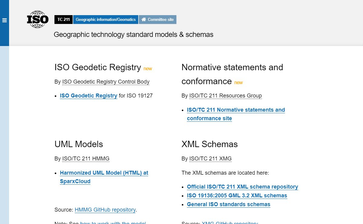 Resource site for ISO/TC 211 Geographic information/Geomatics — Resource site for ISO/TC 211 Geographic information/Geomatics