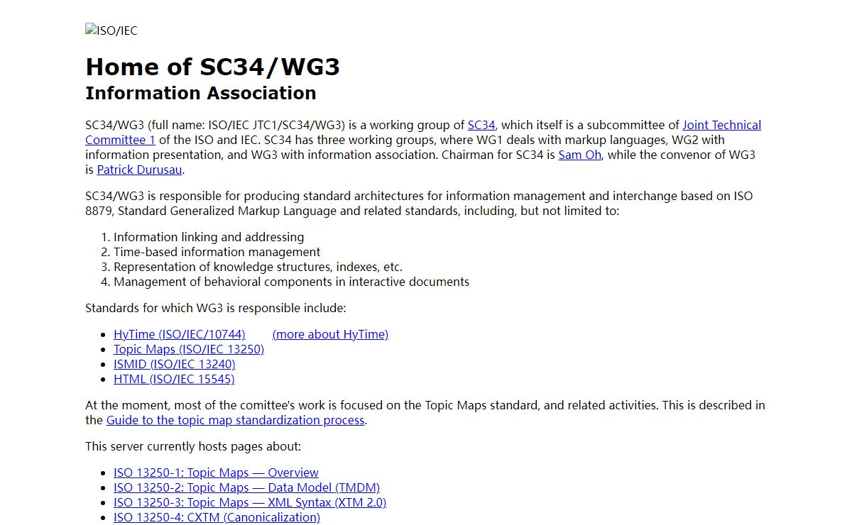ISO/IEC SC 34/WG 3