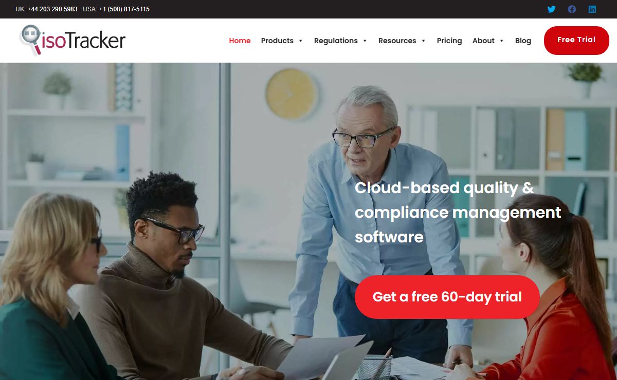 isoTracker QMS Software: Quality Management Software