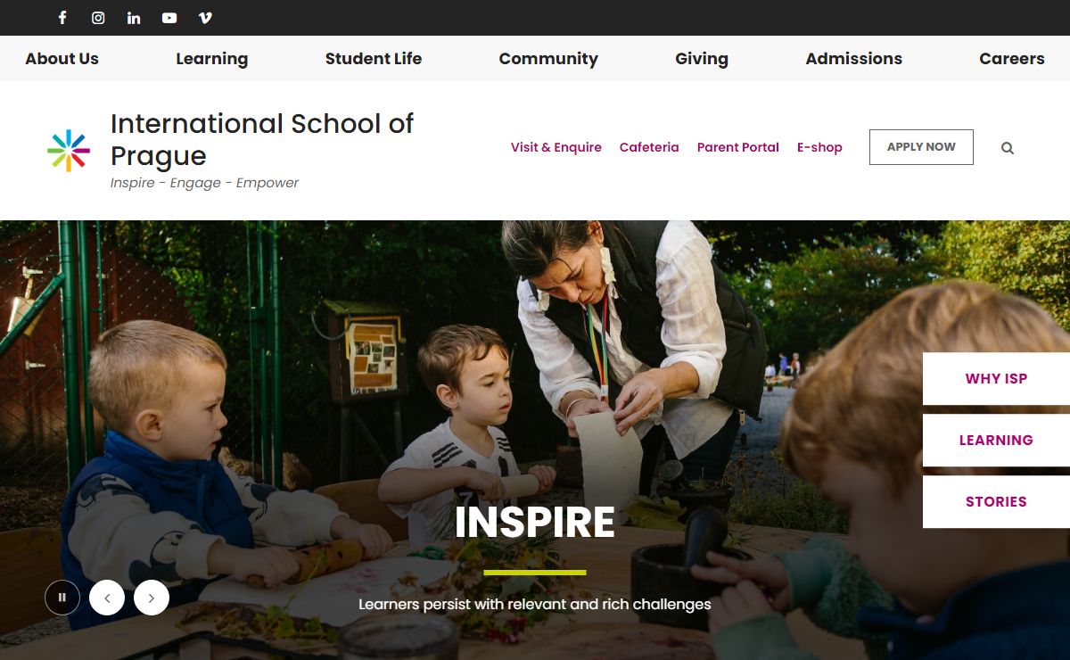 Home - International School of Prague