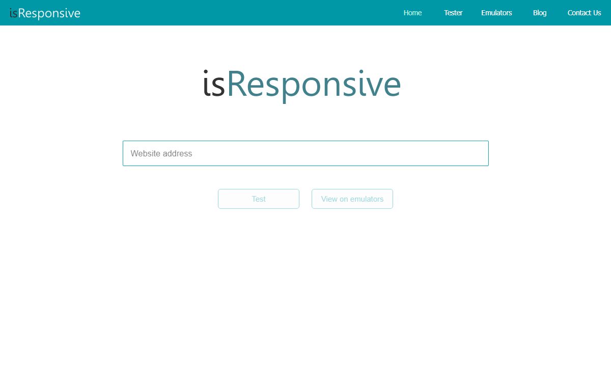 Responsive Web Design Online Testing - isResponsive