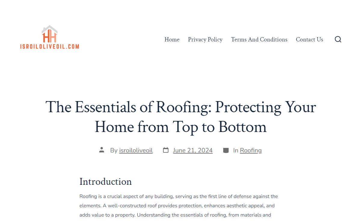 The Essentials of Roofing