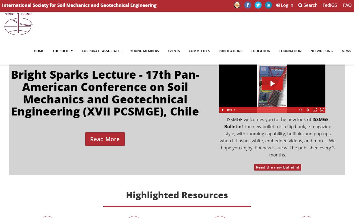 Home | ISSMGE - International Society for Soil Mechanics and Geotechnical Engineering