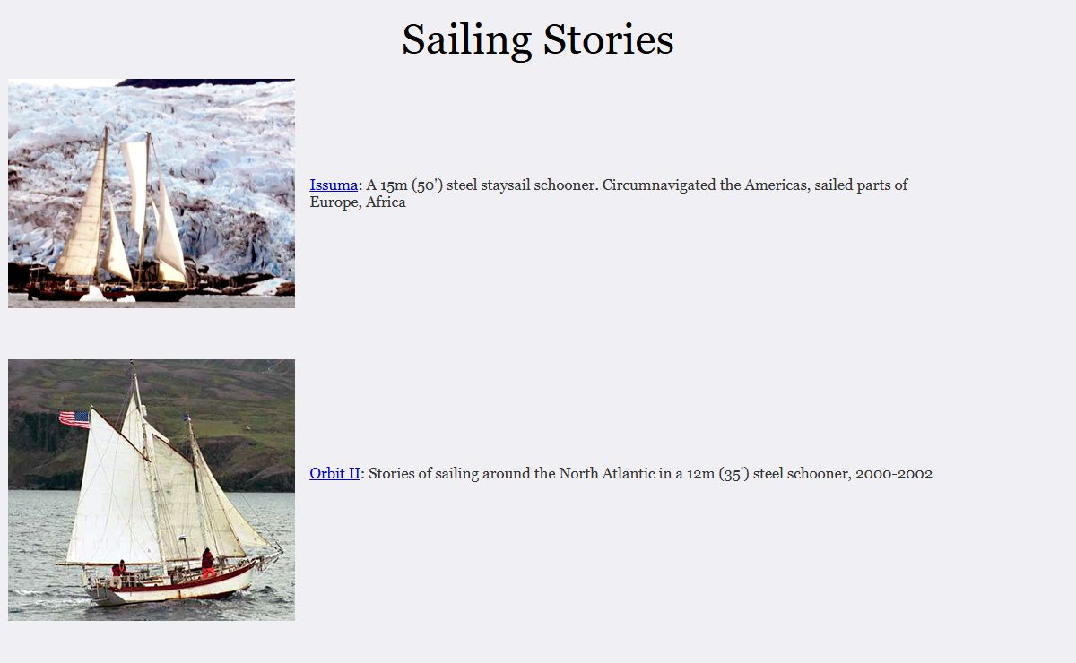 Sailing Stories