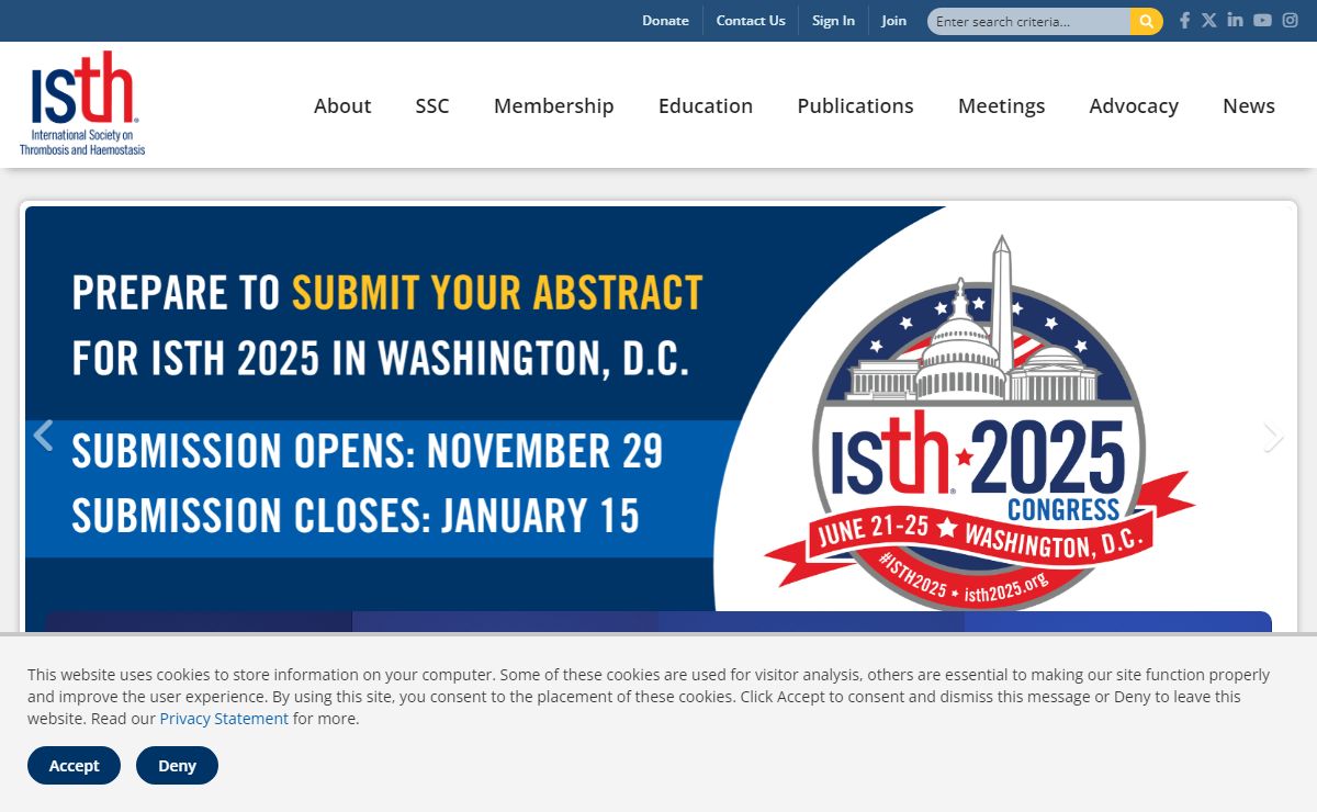 International Society on Thrombosis and Haemostasis, Inc.